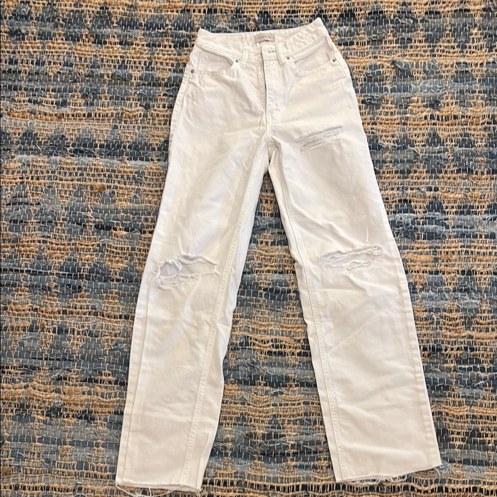 Levi's White Straight Leg Women Jeans
